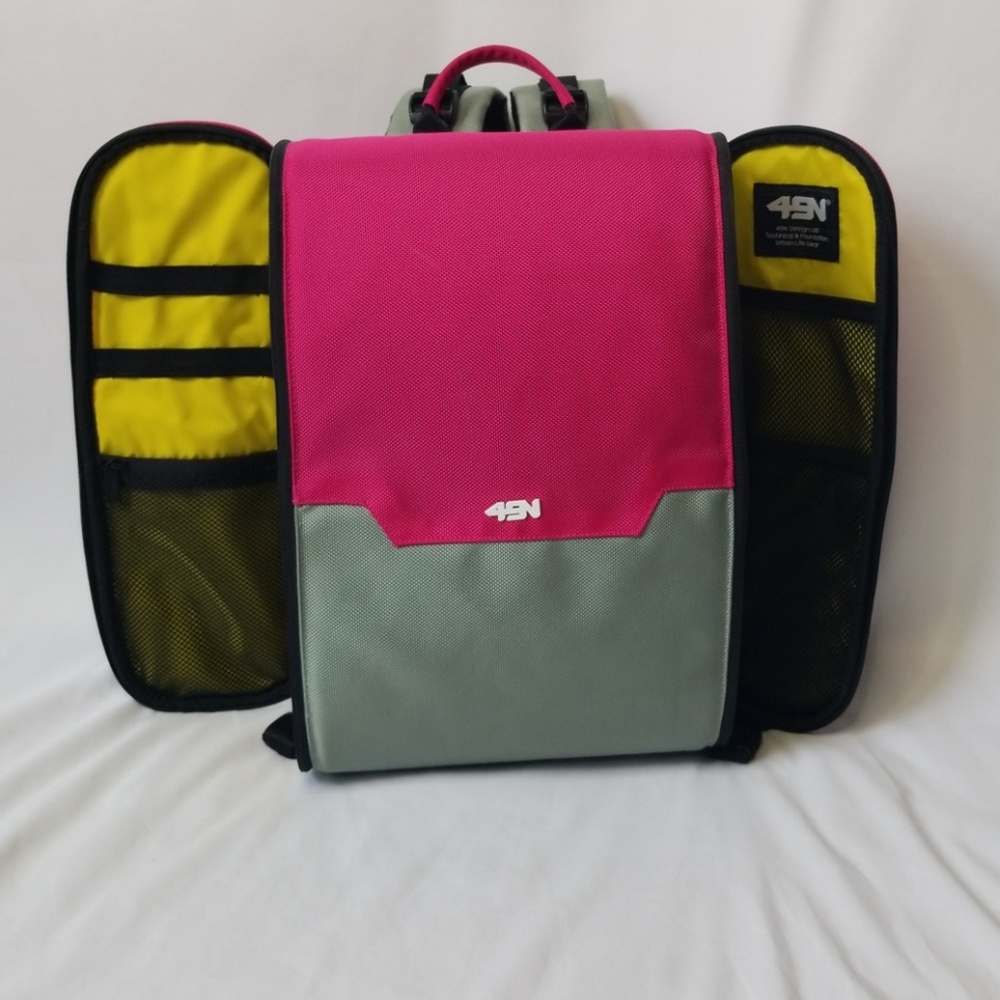 Skin 49N Grey and Punk Capsule Backpack - Picture 8 of 8